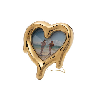 Cornice Portafoto/Specchio Melted Heart Gold Seletti