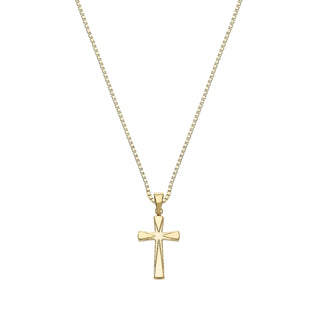 Collana Croce in Oro Giallo 18kt.