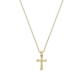 Collana Croce in Oro Giallo 18kt.