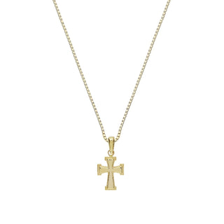 Collana Croce in Oro Giallo 18kt.