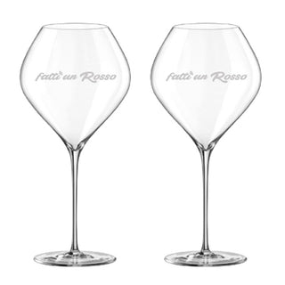 Set 2 pz.Calici Degustazione "Fatti un Rosso" Onlylux