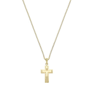 Collana Croce in Oro Giallo 18kt.
