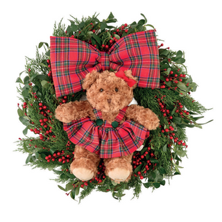 Ghirlanda "Scozzese Teddy" Sara's Idea 60 cm.