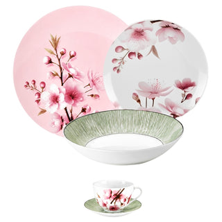 Servizio di Piatti+ Caffè da 48 pz. “Spring” Fade Maison