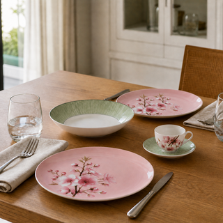 Servizio di Piatti+ Caffè da 48 pz. “Spring” Fade Maison