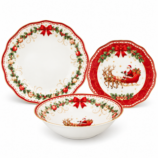 Servizio di Piatti da 36 pz. "Christmas Heritage" Easy Life