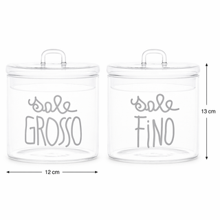 Set 2 Barattoli "Sale grosso"-"Sale fino" Simple Day