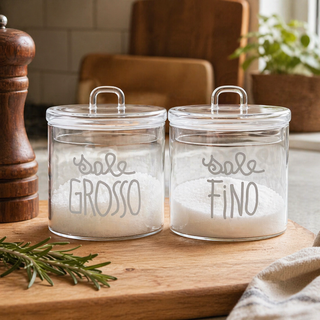 Set 2 Barattoli "Sale grosso"-"Sale fino" Simple Day