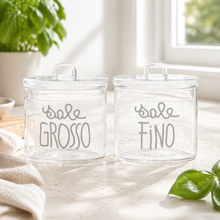 Set 2 Barattoli "Sale grosso"-"Sale fino" Simple Day