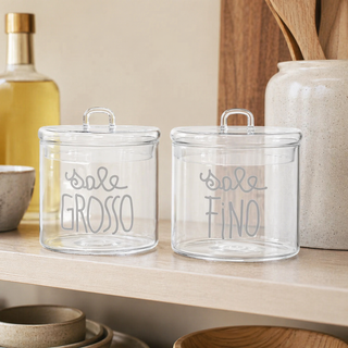 Set 2 Barattoli "Sale grosso"-"Sale fino" Simple Day