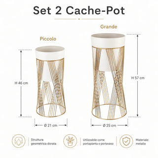 Set 2 Cache-Pot L'Oca Nera