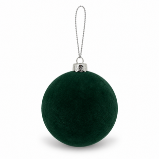 Set 10 pz. Sfere in Velluto Verde h.10 cm.