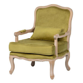 Sillon-butaca-diseno-clasico-con-reposabrazos-madera-con-tallas-y-terciopelo-verde-1