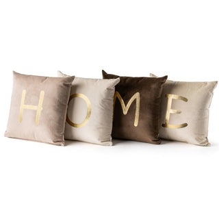 Set 4 Cuscini Home "Caldo Abbraccio" Fiori di Lena 45x45 cm.