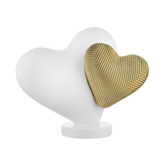 Scultura Doppio Cuoricino Bongelli Preziosi 22xh.17  cm.