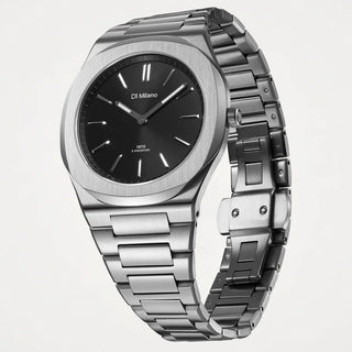 Orologio Solo Tempo Groovy Black "Ultra Thin" D1 Milano