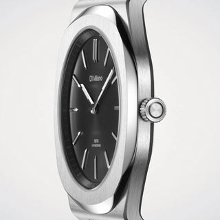 Orologio Solo Tempo Groovy Black "Ultra Thin" D1 Milano