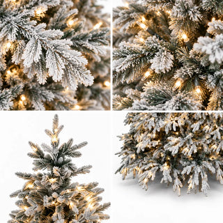 Albero di Natale Pino Vancouver 860 MiniLed Fiori di Lena - h.210 cm.
