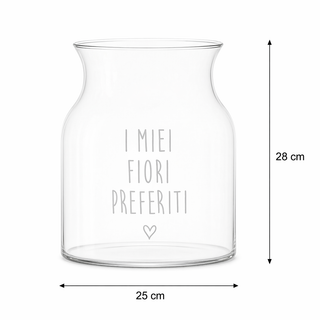 Vaso "I Miei Fiori Preferiti" Simple Day h.28 cm.