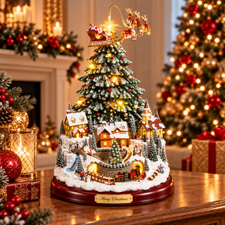 Albero di Natale Musicale con Movimento Mr. Christmas h.38 cm.