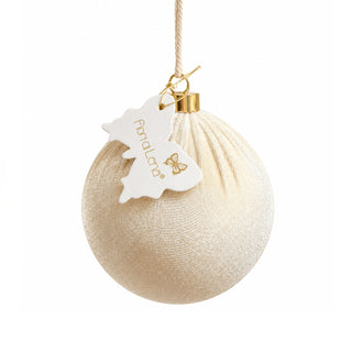 Set 12 pz. Sfere Velvet Ball "Caldo Abbraccio" Fiori di Lena h.10 cm.