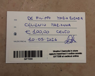 GIFT CARD ARGENTERIA € 100 - GIFT008
