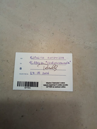 GIFT CARD ARGENTERIA € 150 - GIFT005