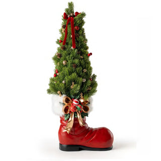 Scarpone con Albero "Emozioni di Natale" Fiori di Lena 80 cm.