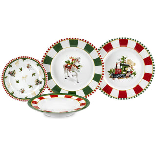 Set Piatti Xmas Circus 36 pz. Fade Maison