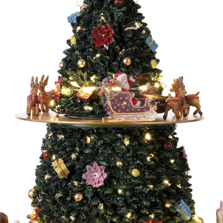 Albero Natalizio con Led, Musica e Movimento Timstor 28×28×52 cm.