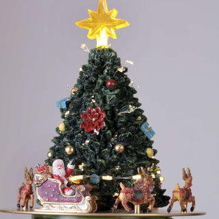 Albero Natalizio con Led, Musica e Movimento Timstor 28×28×52 cm.