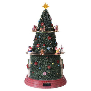Albero Natalizio con Led, Musica e Movimento Timstor 28×28×52 cm.