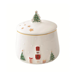 Barattolo "Let it Snow" Easy Life Ø9xh.11,5 cm.