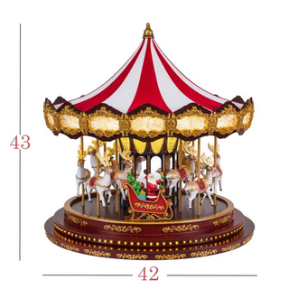 Christmas Carousel Deluxe Mr. Christmas h.43 cm.