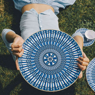 Piatto Segnaposto "Arcadia Blu" Baccarat Ø31 cm.