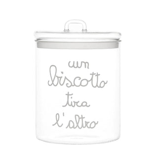 Biscottiera "Un biscotto tira l'altro" Simple Day h.22 cm.