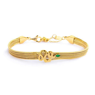 bracciale-catena-multifilo-con-serpente-e-zircone