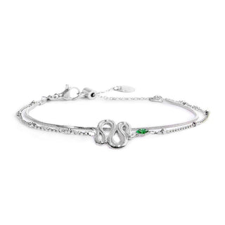 bracciale-doppia-catena-con-serpente-e-zircone