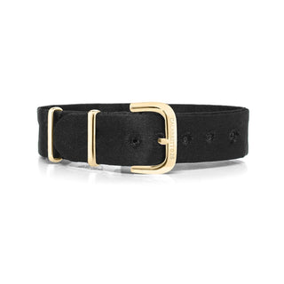 cinturino-tessuto-sartoriale-raso nero gold 16mm-1403-1200x1200
