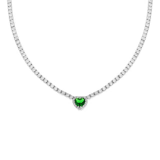 collana-tennis-con-zirconi-bianchi-con-zircone-cuore-centrale-verde-smeraldo-contornato-da-zirconi-bianchi-in-argento-925-galvan