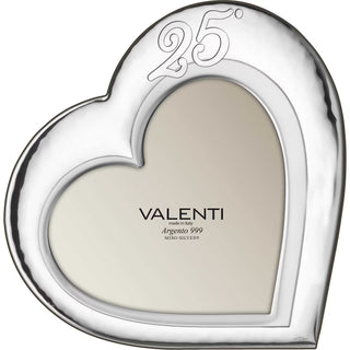 Cornice Portafoto Cuore 25° Anniversario Valenti