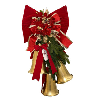 Fiocco in Velluto Rosso Fiori di Lena h.75 cm.