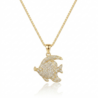 Collana Pesciolino Gold Argento 925%