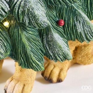 Decoro Cane Pino Led EDG h. 57 cm.