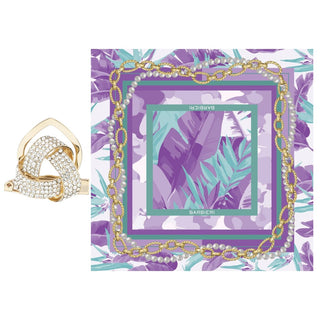 Set Ferma Carrè+Foulard Barbieri Creazioni