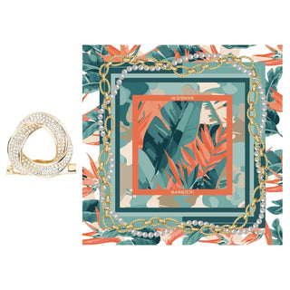 Set Ferma Carrè+Foulard Barbieri Creazioni