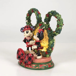 Diorama Led Mickey Mouse e Minnie Disney Traditions h.20 cm.