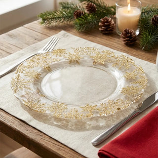 Set 6 Sottopiatti "Silent Gold" Nuvole di Stoffa Ø 33 cm.