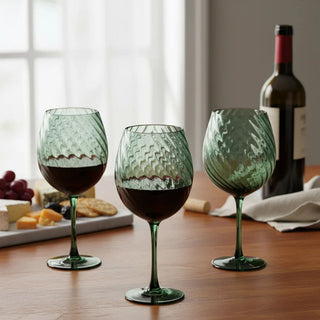 Set 6 Calici+6 Bicchieri Bassi "Braies" Fade Maison