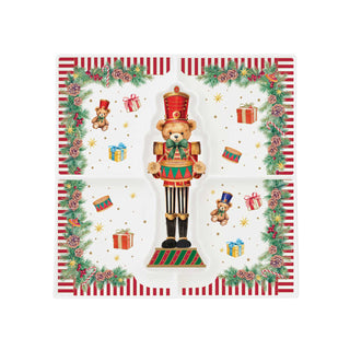 Piatto Aperitivo "Christmas Teddy" Easy Life 36x16 cm.